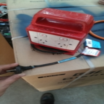 Portable RCD – Wires Exposed